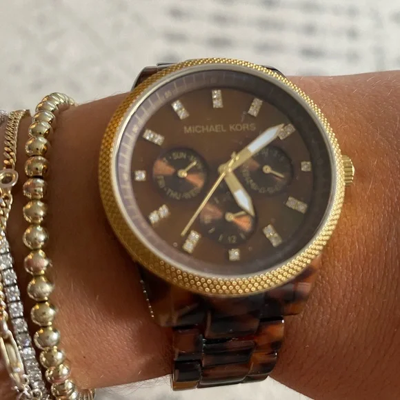Michael Kors | Accessories | Michael Kors Tortoiseshell Gold  display picture 3